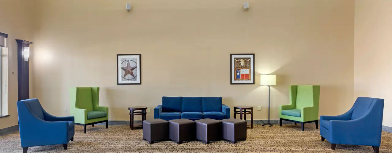 A stylishly Decorated Lobby